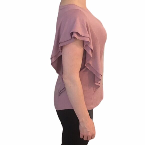 Gap Pink Ruffle Sleeve Top - Picture 6 of 8